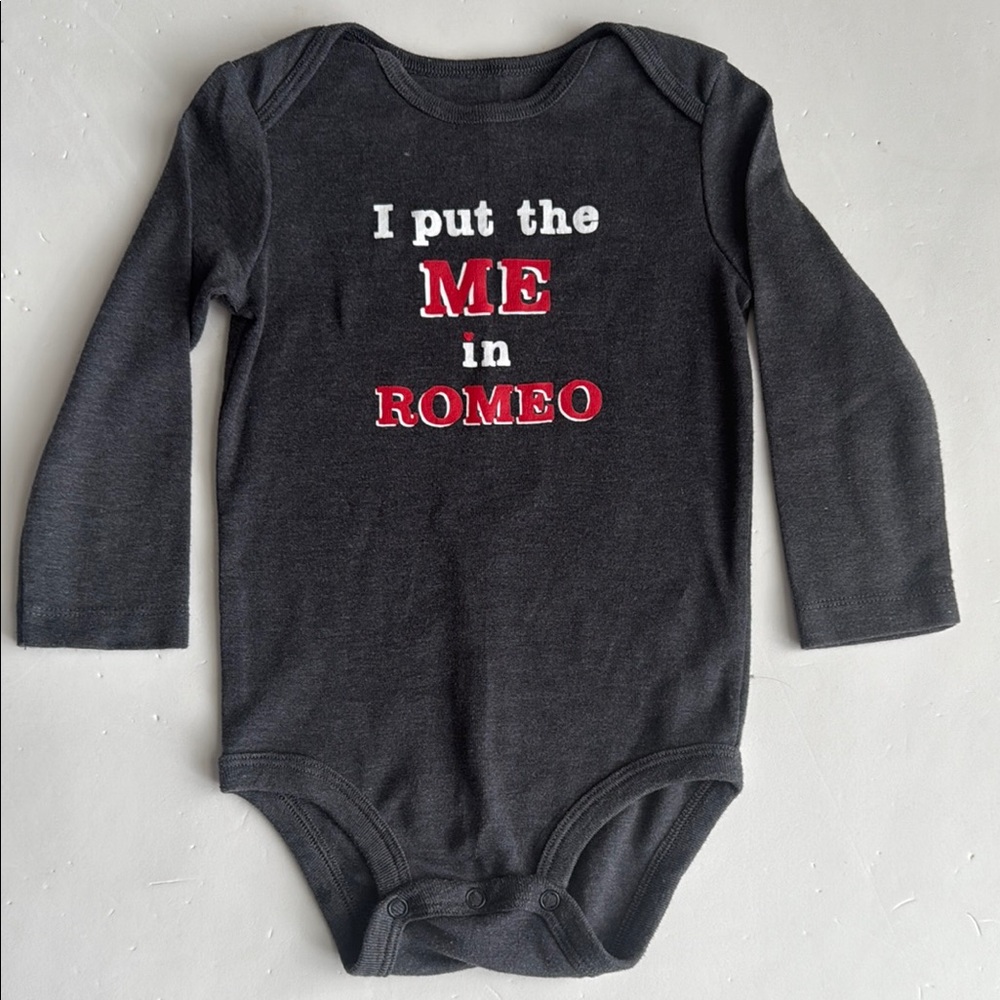 Carter’s Gray Long Sleeve Bodysuit 18 months